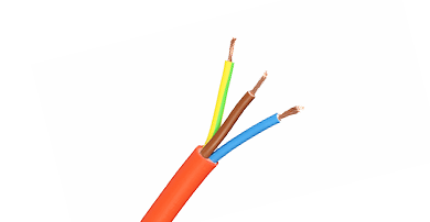 Kabel Edaran Oranye 2.5mm 2 Inti + Bumi 0.6-1kv